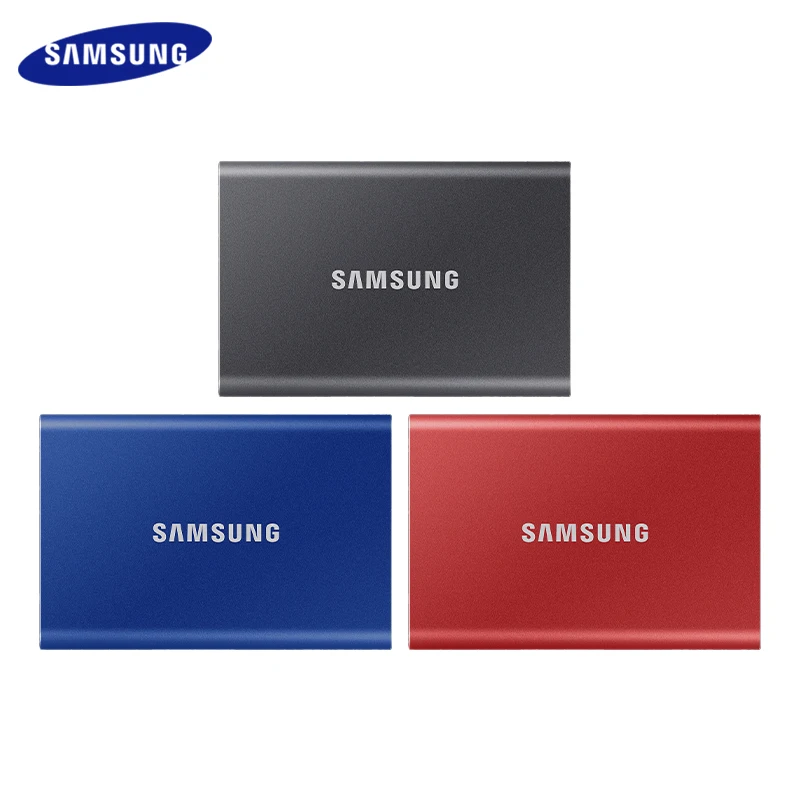 Портативный твердотельный накопитель SAMSUNG T7 1 ТБ 500 Гб USB 3 2 Gen Type C мобильный