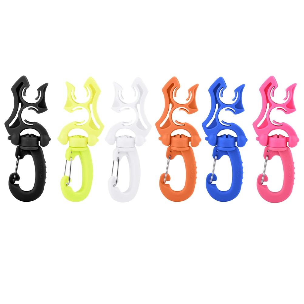 BCD Schlauchhalter Tauchclip Tauchen Doppel BCD Schlauchhalter Clip Regler Halter Schnalle Haken für Tauchen Schnorcheln – Detail 2