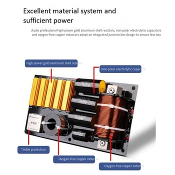 1800W High Power Speaker Crossover 2 Way High-Low 8 Ohm Frequency Divider for Speaker 2