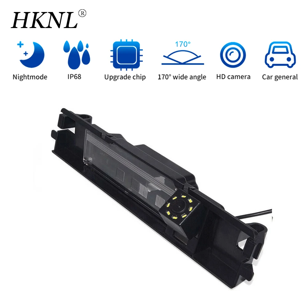 

HKNL Car Reverse Backup Camera 4 8LED For Toyota Yaris 2006 to 2012 Model Year License plate light Night vision Waterproof HD