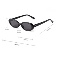 ZXIAC-Lunettes de soleil ovales rétro pour femmes et hommes, vintage des années 90, petite monture, marque de créateur, décontractées, simples, UV400 5