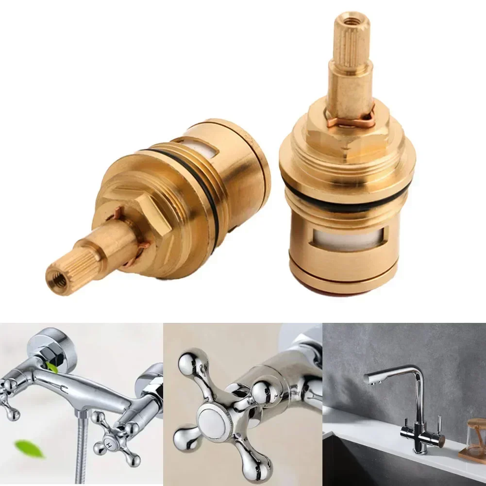 Faucet Valve G3/4" Ceramic Tap Valve Universal Replacement Tap Valves Cartridge Bathroom Hot Cold Water Mixer