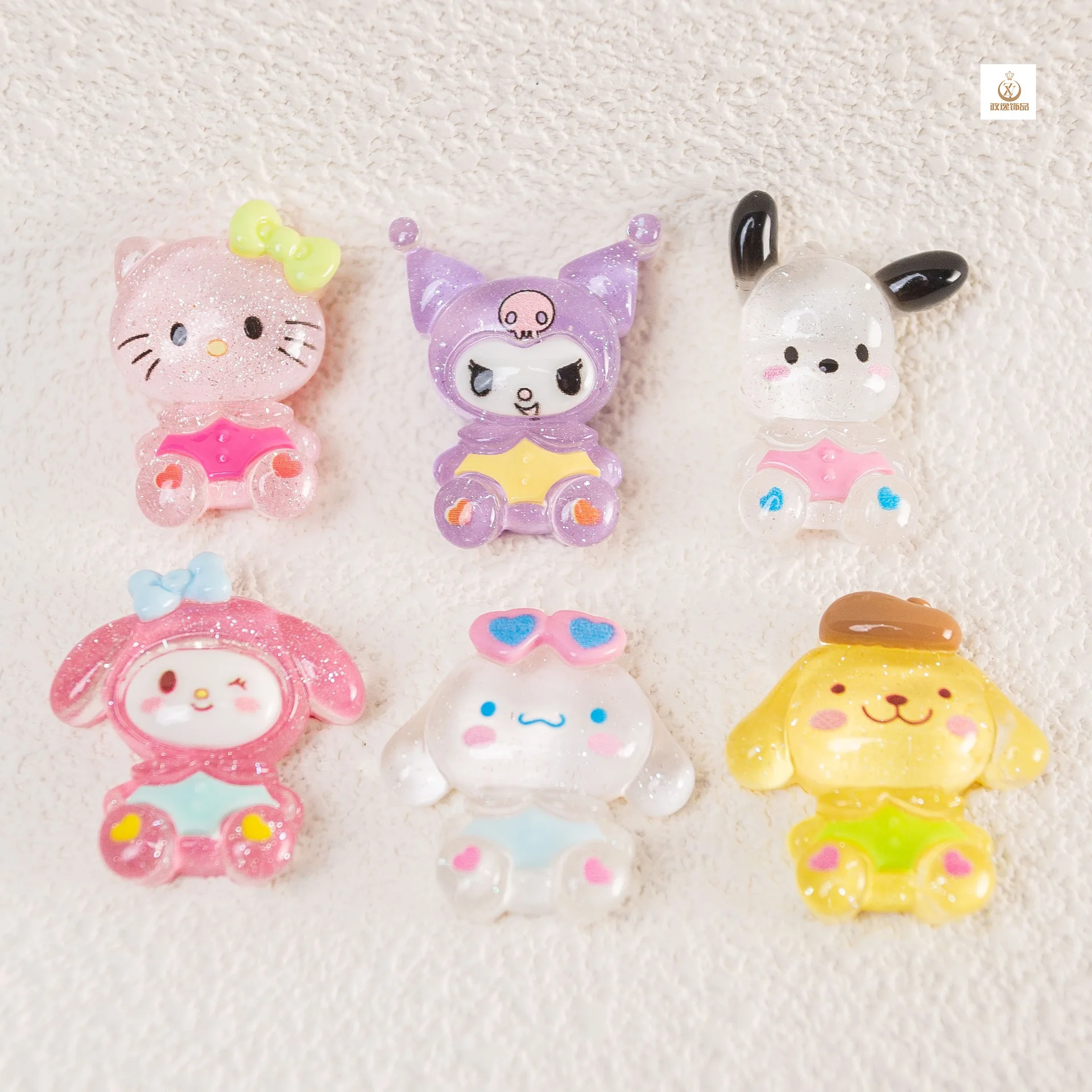 

5 шт., Мультяшные полимерные аксессуары sanrio ручной работы