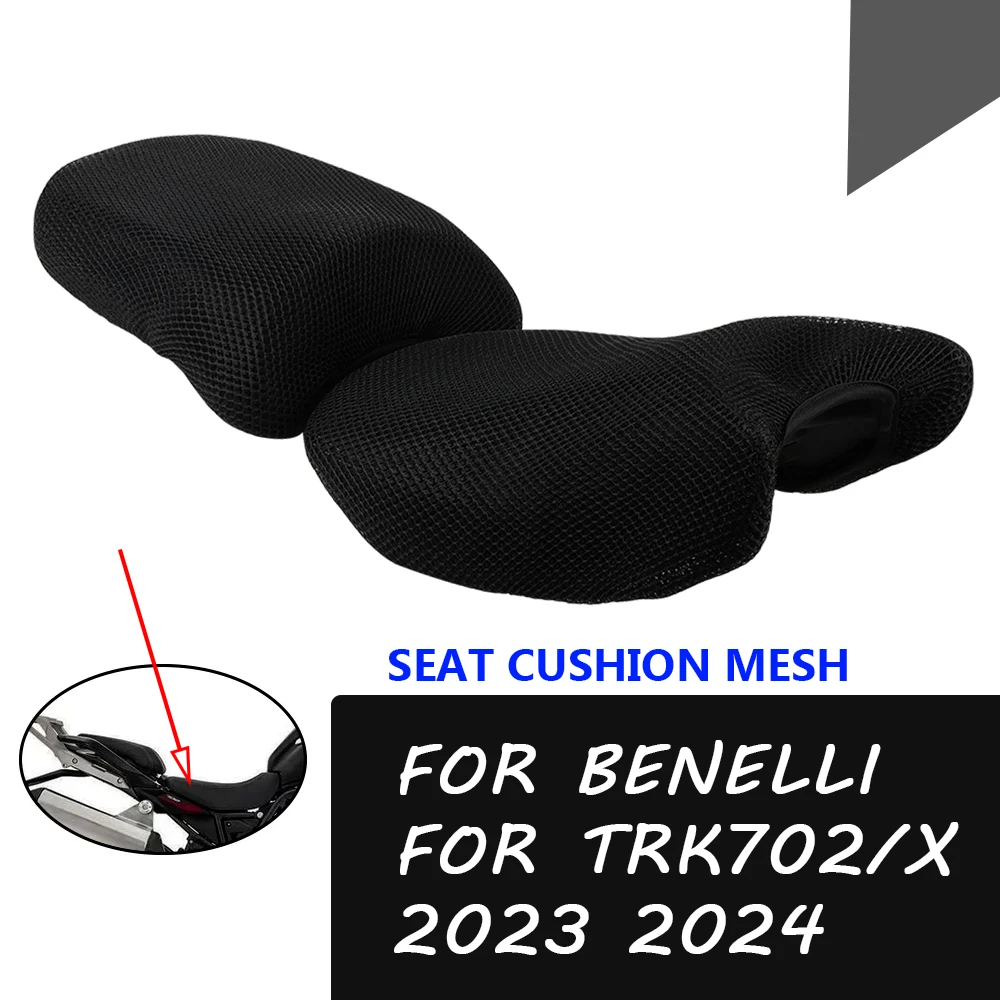 For Benelli TRK702 TRK702X TRK 702X 702 X Adventure Motorcycle 3D Breathable Mesh Seat Cushion Cover Sun Protection motorcycle seat covers