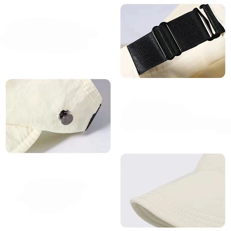 Anti-UV Women Cap Wide Brim Breathable Foldable Sun Hat Mask Hang Outdoor Sport Visor Quick Drying Sunscreen Hiking Cycling Hat