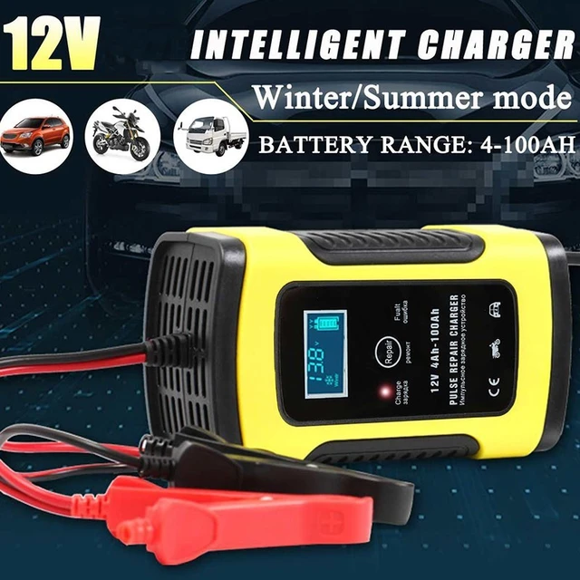 Cargador Inteligente De Batería Auto Baterías Moto 12 V con pulso reparador  – Ofession