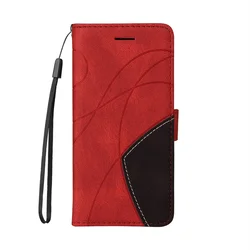 Premium Flip Phone Cover with Card Storage - Stylish and Functional Protection for LG K92 5G (Red)