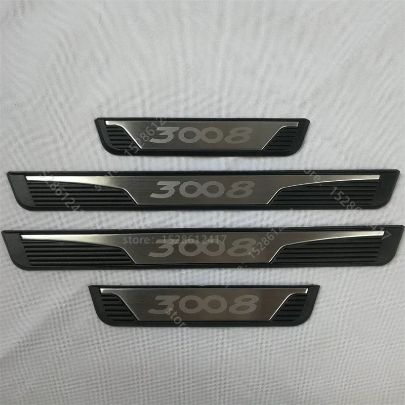 

Накладка на порог для Peugeot 3008GT 2017 2018 ~ 2021, из нержавеющей стали