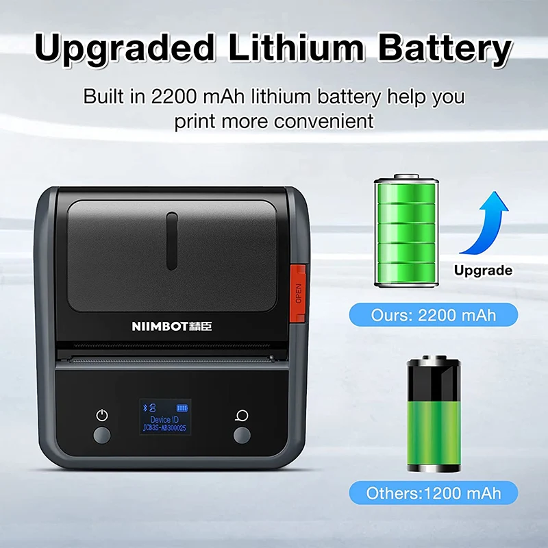 Impressora Térmica Portátil Código de Barras Auto-adesivo Etiqueta de Bolso Mini Sticker Maker Jóias Vestuário Commercia Niimbot-b3s - Imagem 6