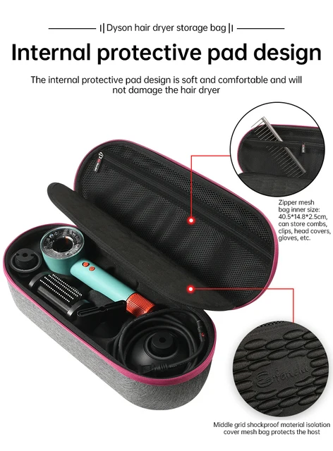 Custodia Per Asciugacapelli Dyson - Impermeabile, Antiurto, Con Fodera In Lycra, Portatile E Pratica - Foto 10