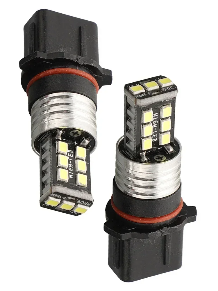 2pcs Canbus P13W LED Bulbs 2835 15LED Fog Lamp Daytime Running Light Fog Bulb 12V DC 6000K White Signal Lamp Car Accessories led light led bulb led fog light fog and headlight bulbs
