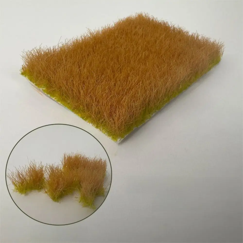 Height 12mm Artificial Grass Tufts Miniature Landscape Simulation Miniature Bushes Plant Farmland House Hand Tear