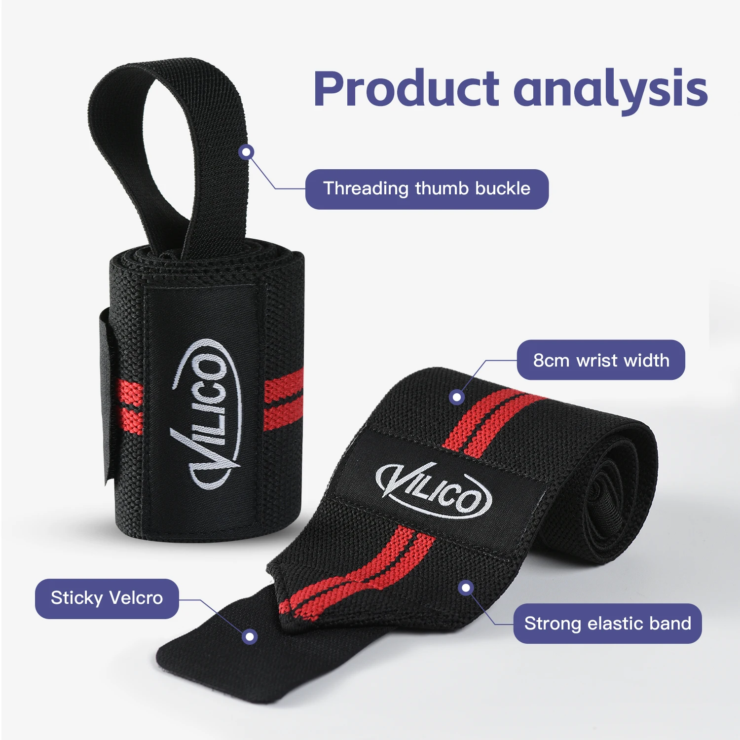 1PC Exercise Pressure Strap Elastic Wrist Wrist Pressure Weight Lifting Sports Wrist Bandage Wrap Wrist Guard against Sprain Men