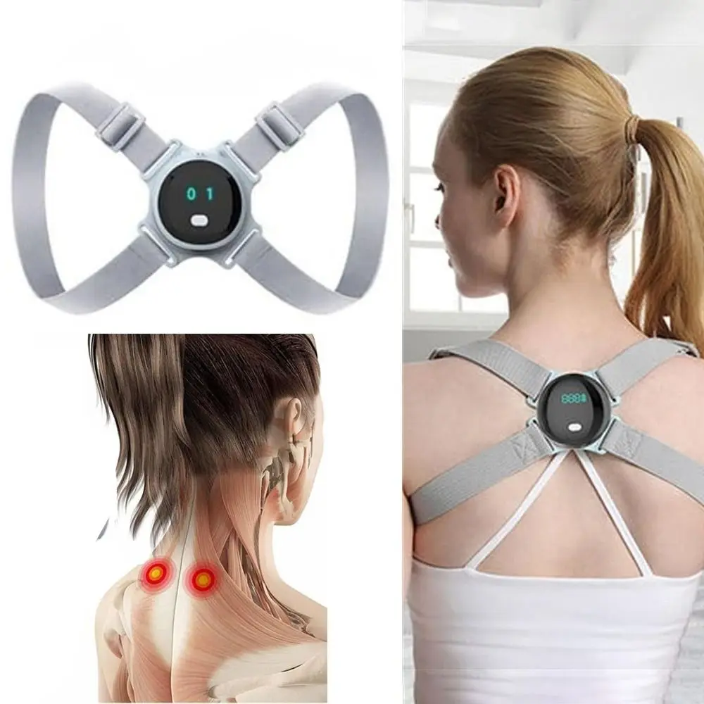 

Нейлоновый пояс, Корректор осанки, вибронапоминание, регулируемый ортопедический Невидимый Корректор осанки ABS, инструмент для взрослых