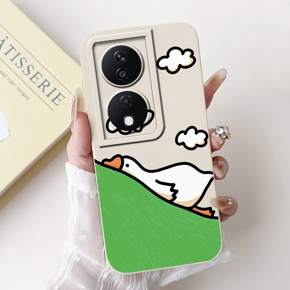 Cute Cartoon Astronaut Square Silicone Soft Case with Camera Lens Protection