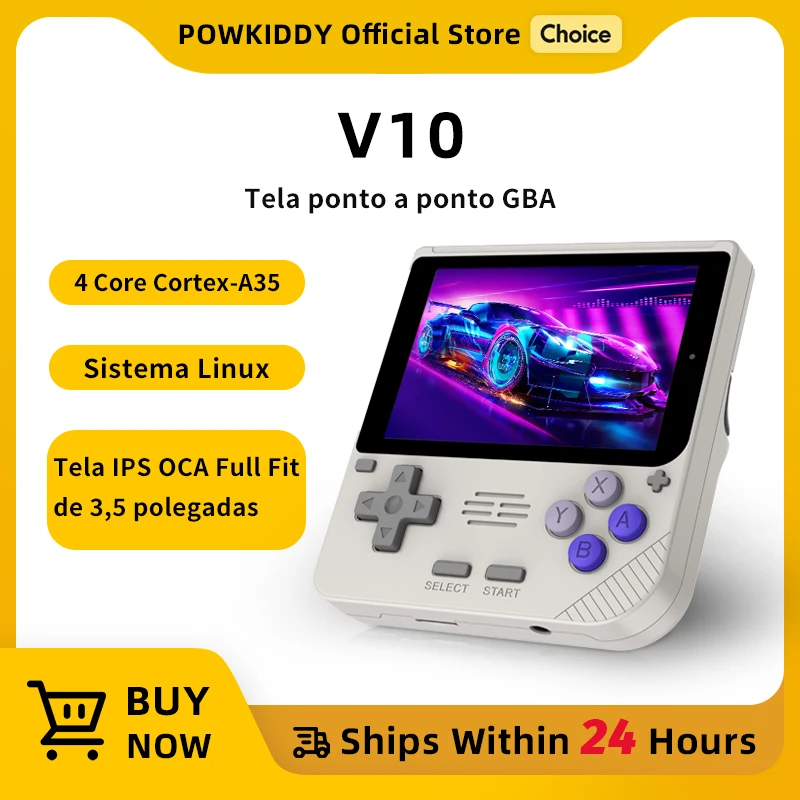 POWKIDDY V10 - Console de jogos portátil 3.5 polegadas