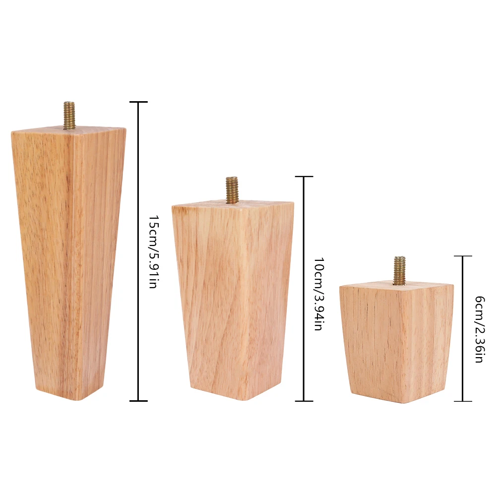 Solid Wood Furniture Legs for Sofa Table TV Cabinet