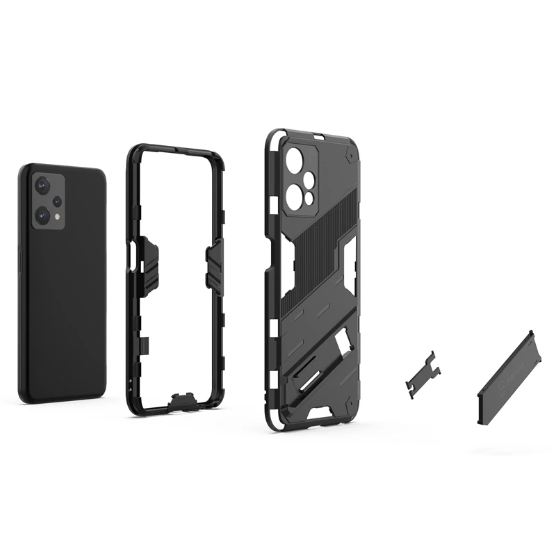 Enhanced Dual-Layer Armor Phone Holder Case with Anti-Knock Protection