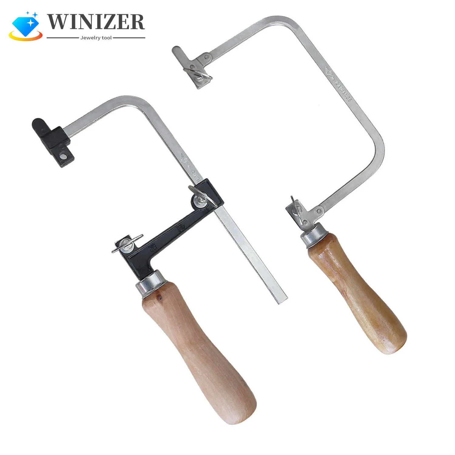 

Jeweler's Saw Frame Adjustable with 2 Blades Professional Jewelry U-Shaped Top Cover Jig Saw Frame Hand Tools Jewelry Making Kit