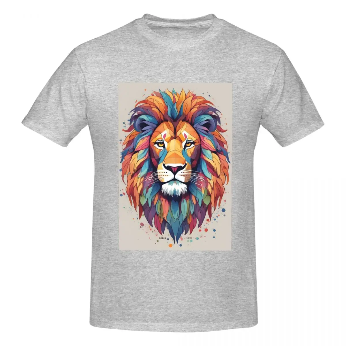 

Cool Animals, Lions, Tigers, Gorillas 4 Men's tight fitting sports T-shirt,cosy,3D print T-shirt