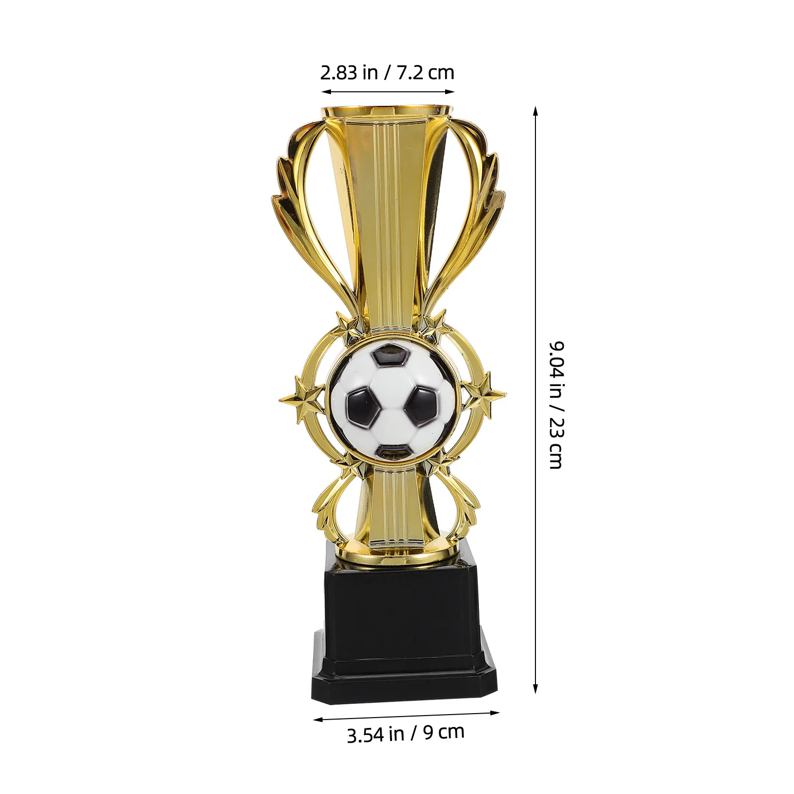 작은 플라스틱 축구 트로피 컵 금상상 축구 경기 트로피 기념 파티 선물 학교 교실 보상