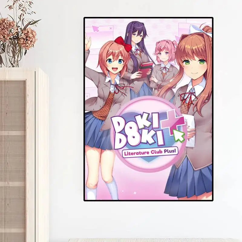 Doki Doki Literature Club Poster Print Wall Art Decor Fanart Anime