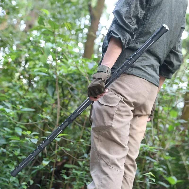 CEOI GWOK Hiking Stick Trekking Poles Ergonomic T Straight Handles Adjustable Multifunction Hiking Accessories Walking Sticks 2