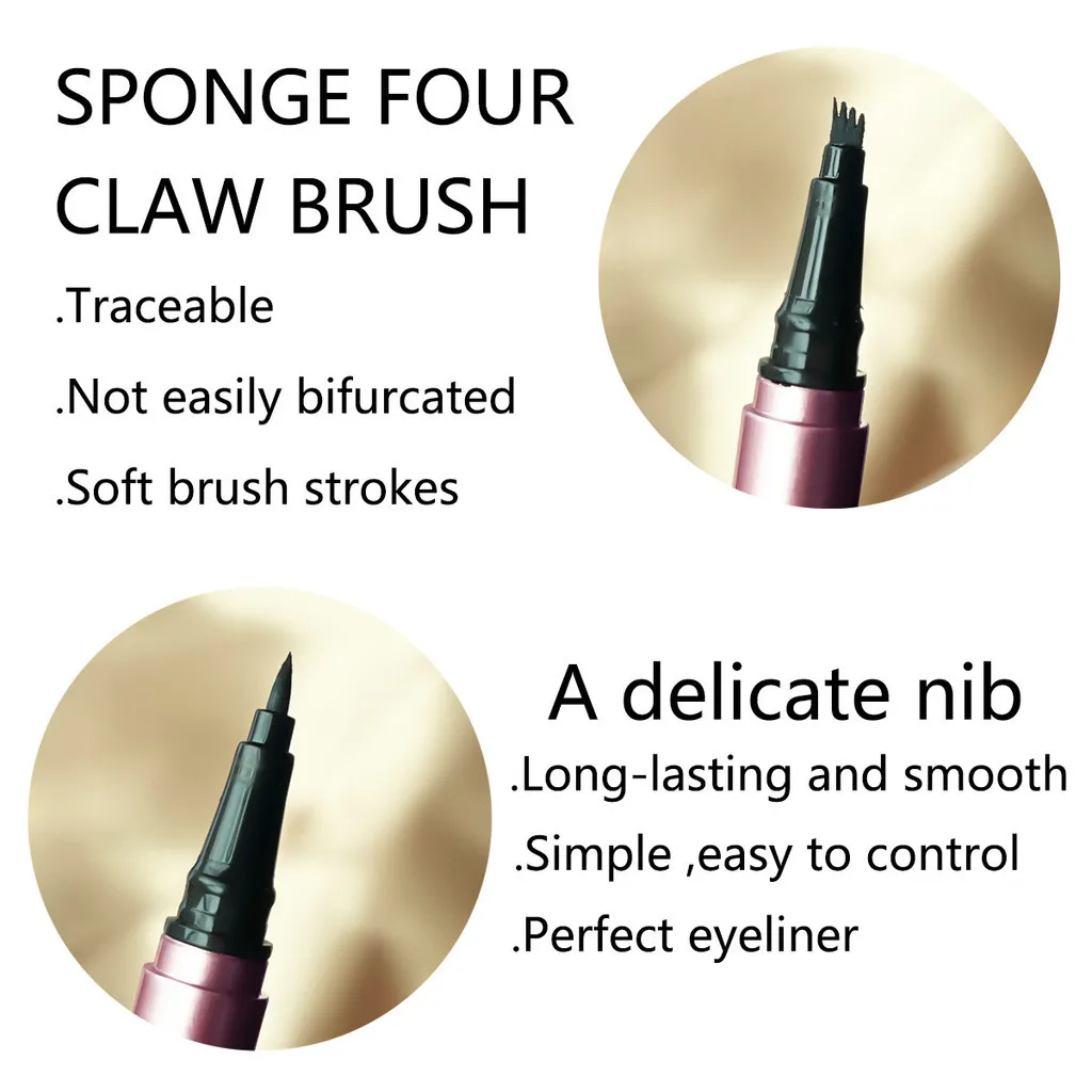 Eyebrow Pencil Eyeliner Mascara Set Double head dual-use two-piece set