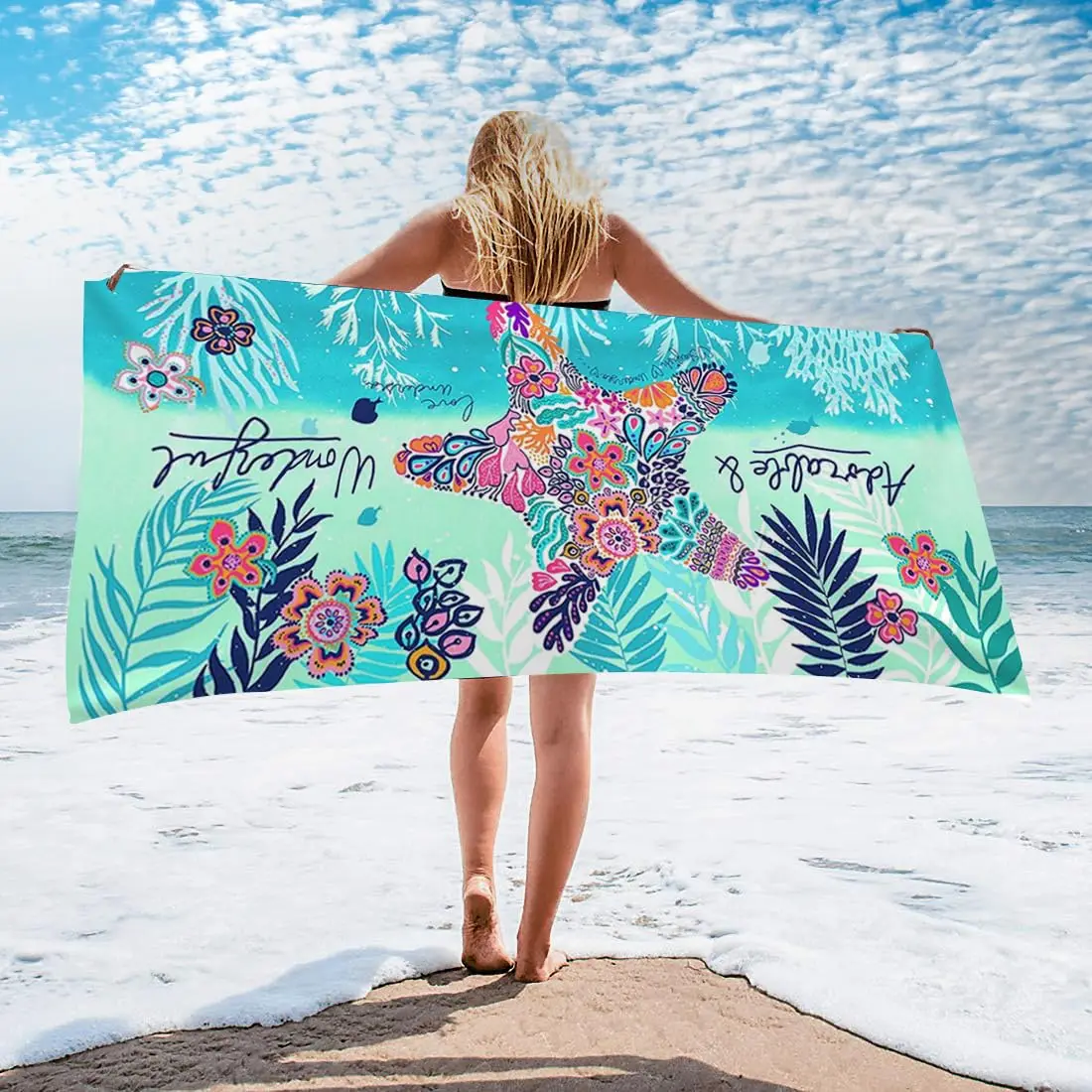 Groot microvezel strandlaken sneldrogend absorberende badhanddoek_voghion.com