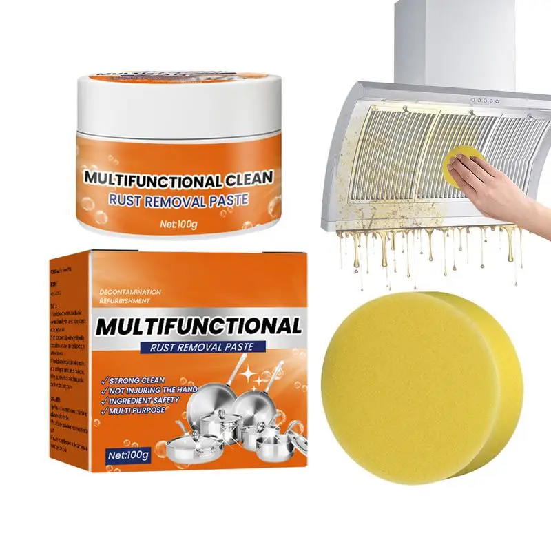 

Stainless Steel Cleaning Paste Multipurpose Metal Cleaner Rust Remover Scratch And Cleaner Long Lasting Shine For Sinks Pots