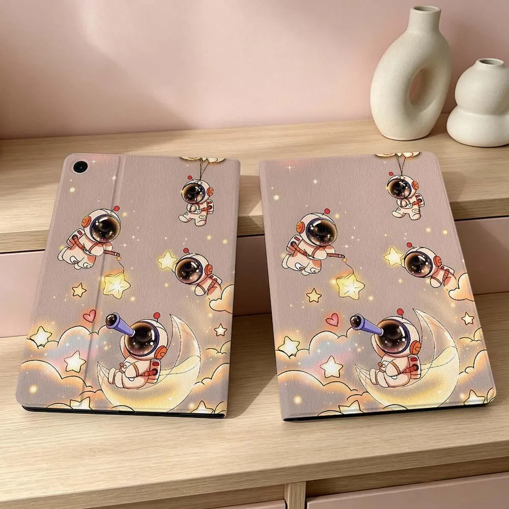 Glittering Astronaut Pattern Soft Tablet Case