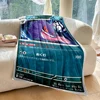 6 Sizes Pokémon Card Gengar Printed Blanket Flannel Fluffy Soft Blanket for Adult Sofa Bed Car Travel Camping Picnic for Gits 2