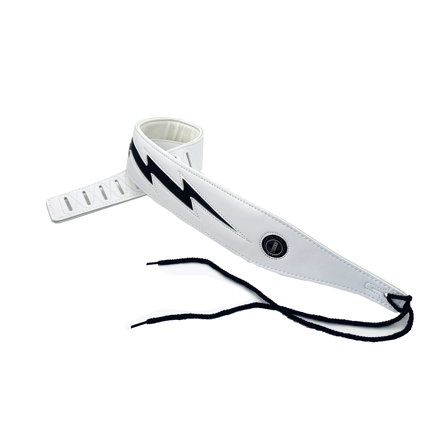 YUEKO Lightning Pattern/Flame Guitar Strap Adjustable Length Strap for Acoustic/ Electric Guitar/Bass Available in Multicolor