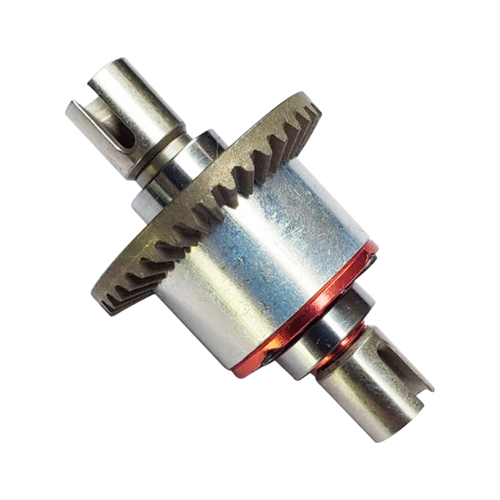 Différentiel central en métal pour voiture RC WLtoys 124018, montrant les engrenages internes