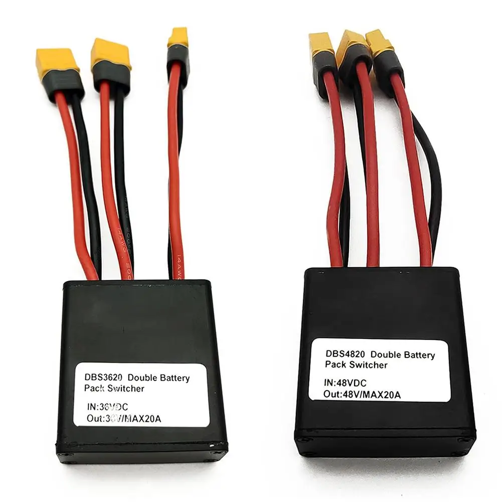 

Ebike Double Battery Pack Discharge Converter 36V/8V 20A 500W Maximum Dual Battery Pack Switch Balance Discharger