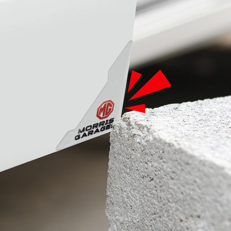 Per Morris Garage Mg 7 6 5 Zs Mg4 Ev One Hs Car Silicone Porta D'Ingresso Angolo Anti-Collisione Copertura Protettiva Adesivi Antigraffio