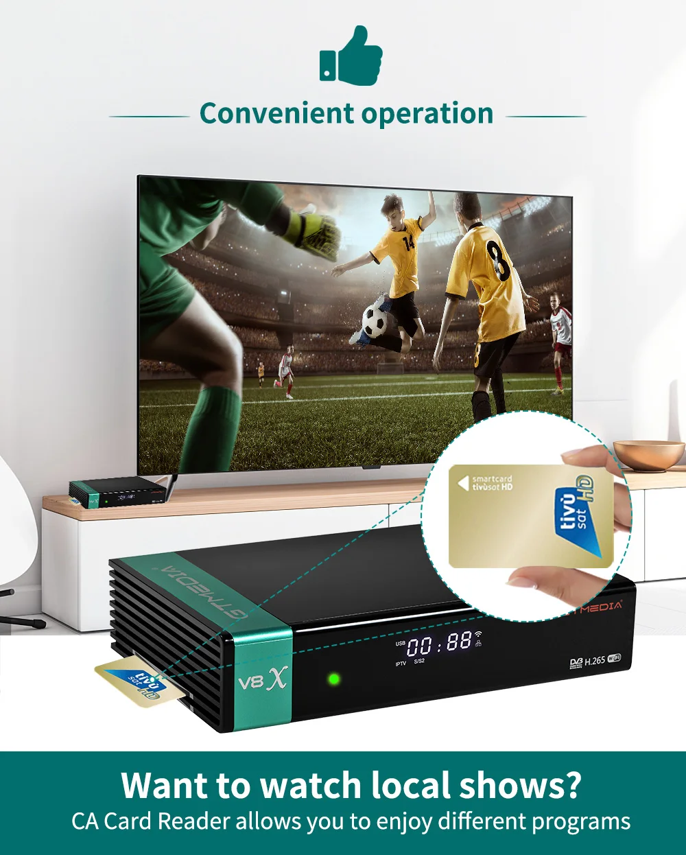 GTMEDIA V8X Mars Iptv Para Gtmedia V8x, DVB-S/S2/S2X, ACM/multi-stream Gtmedia Decodificador