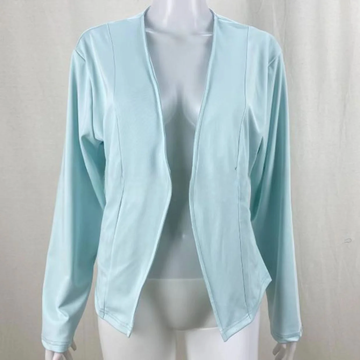 Women Slim Blazer Zip Cardigan Coat