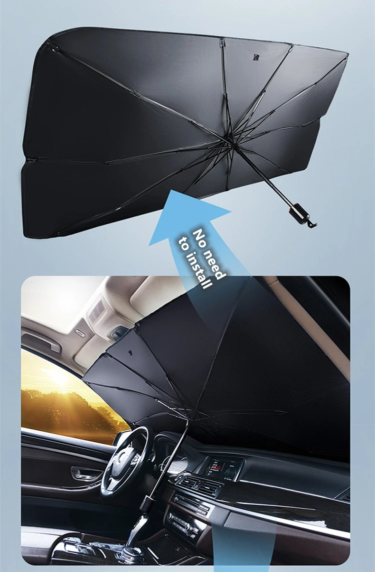 Parasol, parasol para parabrisas delantero de coche, parasol universal anti  UV para coche, 150 x 70 cm TUNC Sencillez