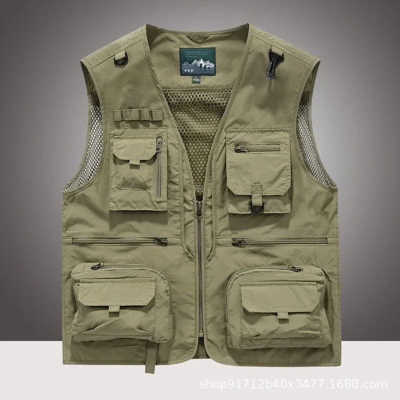Waterproof Hunting Vest Luxury Men's Clothing Embroidered Windbreaker Sleeveless Jacket Plus Size Outerwear Jackets Man Denim