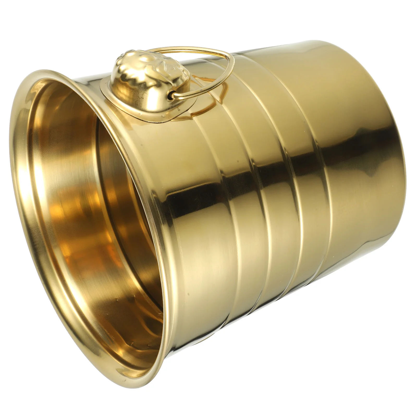 

3L golden bucket Stainless Steel Buckets with Handle for Beer and Drinks Table Centerpiece Party Supplies Beer Party