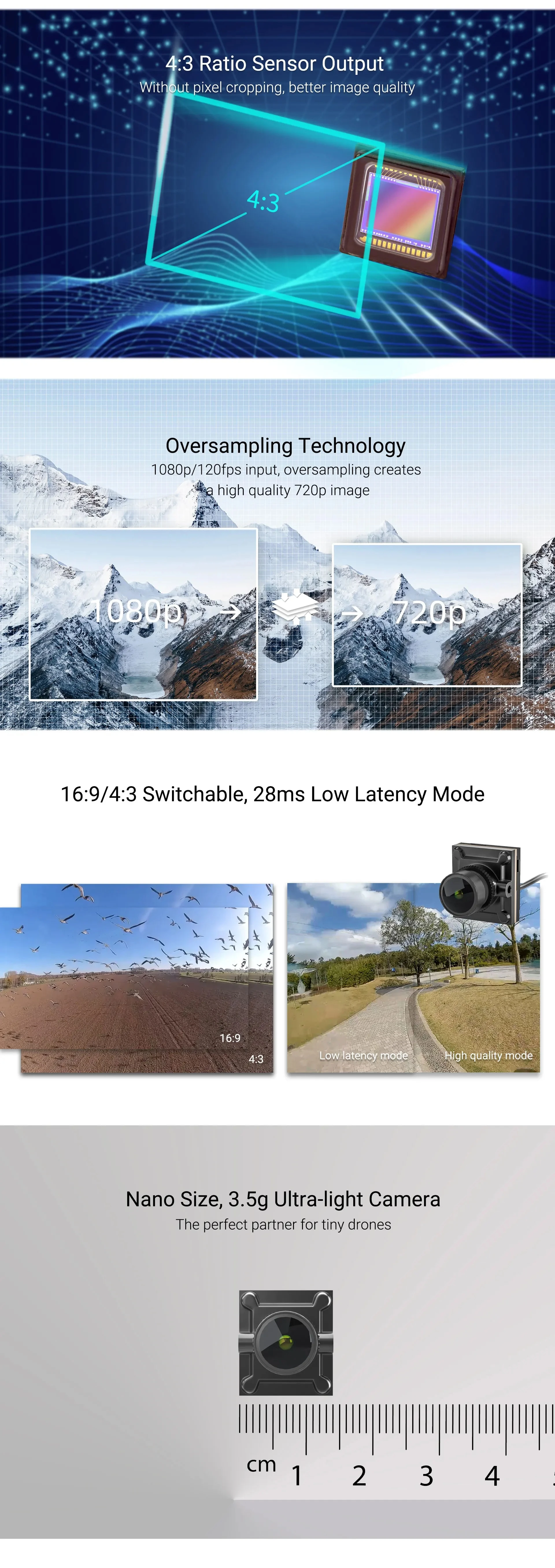 Description Picture 6 of itemCaddxFPV Nebula Pro Nano Vista Kit Original FPV Accessories With DJI Goggles Integra 720p/ 120fps HD Image Quality