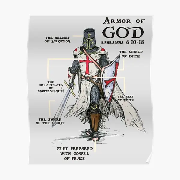

Templar Shield Cross Medieval Warrior Sw Poster Room Painting Wall Decoration Print Art Funny Picture Vintage Home No Frame
