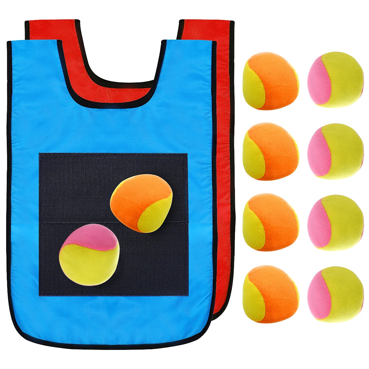 

NUOBESTY 12pcs Children Sticky Ball Vest Sticky Jersey Vest Game Props Sticky Ball Vest Kids Team Game Props