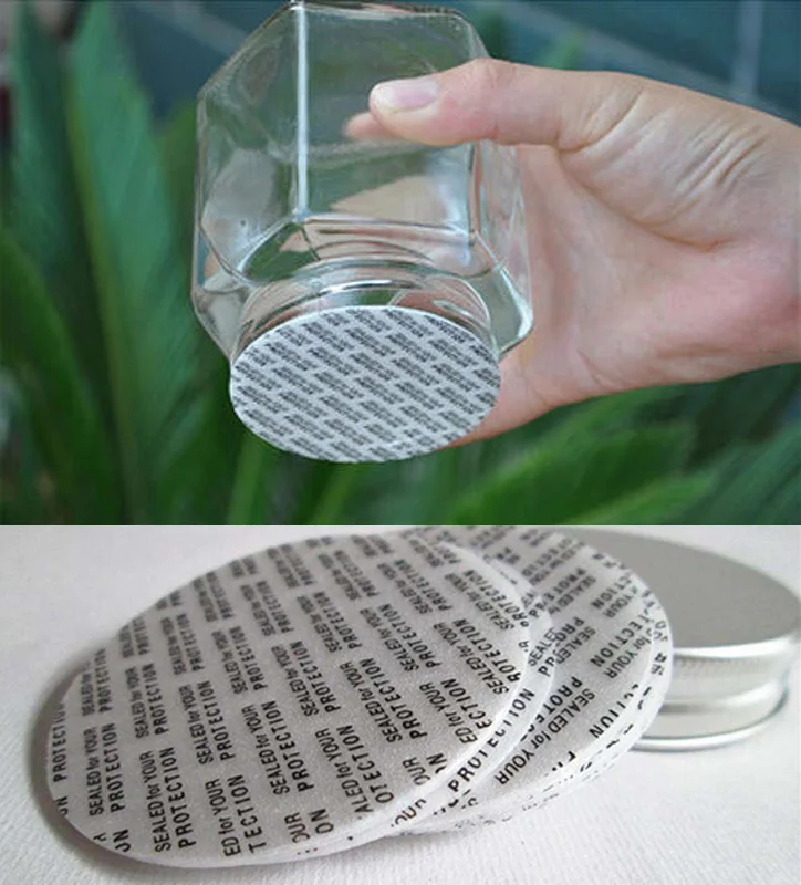 500PcsSelfadhesiveFoamPressSealCapLinersJarBottlePotTamper