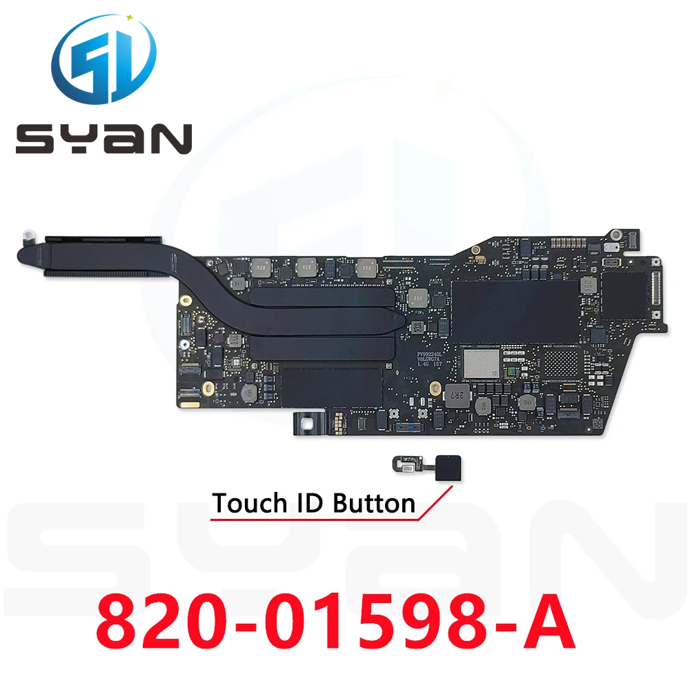 

820-01598-A SYan Full Tested A2159 Motherboard for MacBook Pro 13 2019 1.4GHz i5-8257U 8GB, 128GB LOGIC BOARD WithTOUCH ID