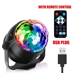 Sound-Activated LED Disco Ball Light with Remote Control (USB remote control)