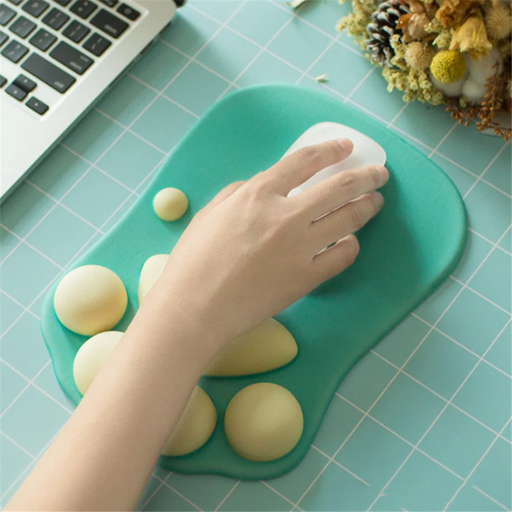 

Cute Mouse Pad Anime Soft Cat Paw Mouse Pads Wrist Rest Support Comfort Silicon Memory Foam Gaming Mousepad Mat