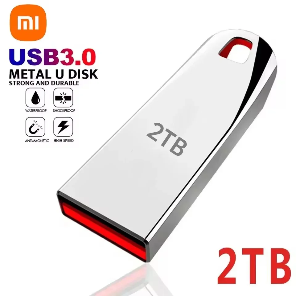 USB Flash Drive Xiaomi 2TB USB 3.0 Metal Flash Drives 1TB 512GB 256GB Portable Waterproof