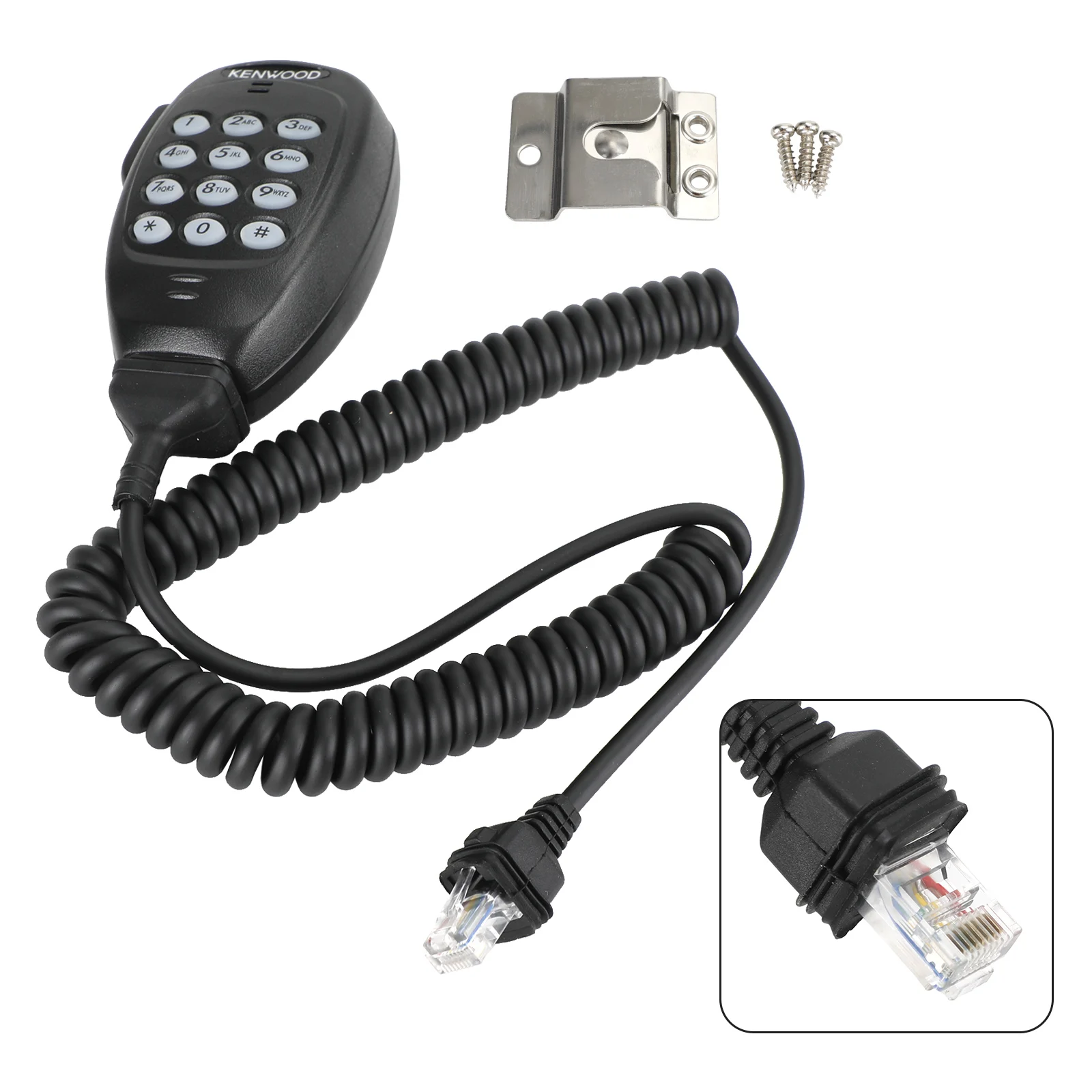 

Artudatech Handheld Car Microphone Fit for Kenwood TK980 TKR-850E NX-820HG TK-8180E Radio